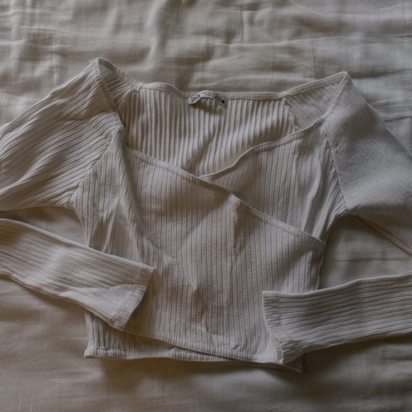 ZARA Cross Ribbed Longsleeve - Picture 1 of 3